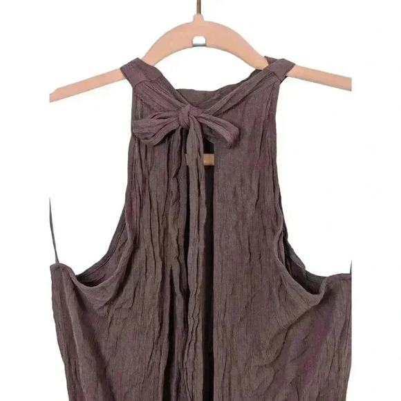 O'NEILL Womens Dark Mauve Sleeveless Jumpsuit Romper Ties in the Back Size M - Picture 7 of 11